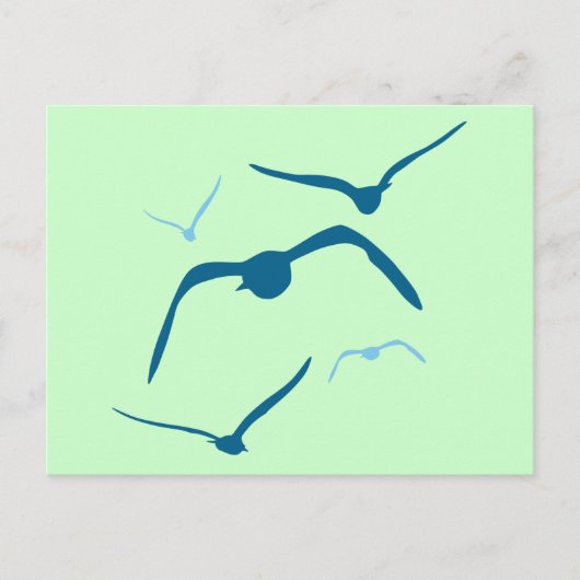 Vogels in vlucht briefkaart (Voorkant)
