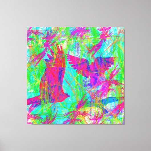 Vogels in Vlucht Canvas Afdruk (Voorkant)