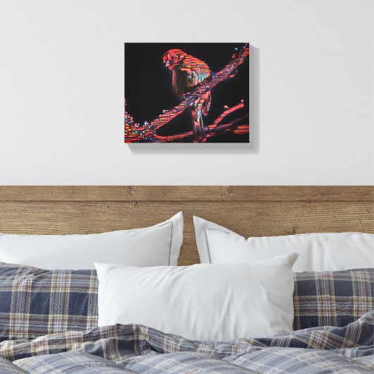 Vogels in vlucht: een symfonie van vrijheid canvas afdruk (Insitu (Slaapkamer))