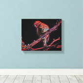 Vogels in vlucht: een symfonie van vrijheid canvas afdruk (Insitu (Houten vloer))