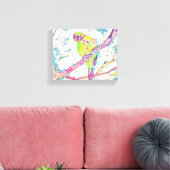 Vogels in vlucht: een symfonie van vrijheid canvas afdruk (Insitu (Woonkamer))