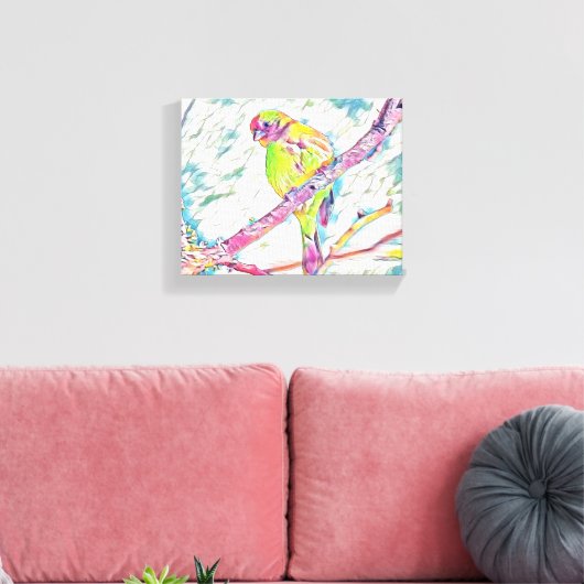 Vogels in vlucht: een symfonie van vrijheid canvas afdruk (Insitu (Woonkamer))