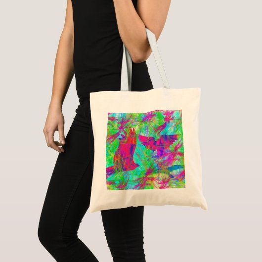 Vogels in Vlucht Grote Tassen Tas (Voorkant (product))