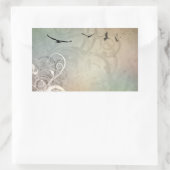 Vogels in vlucht rechthoekige sticker (Tas)