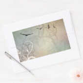 Vogels in vlucht rechthoekige sticker (Envelop)