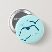 Vogels in vlucht ronde button 5,7 cm (Voorkant /achterkant)