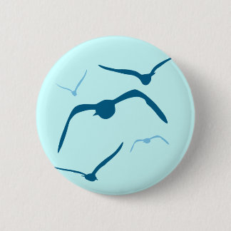 Vogels in vlucht ronde button 5,7 cm