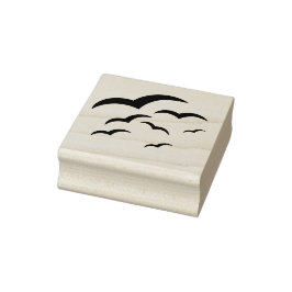 Vogels in vlucht - Rubber Stamp Rubberstempel