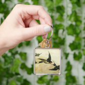 Vogels in vlucht sleutelhanger (Hand)