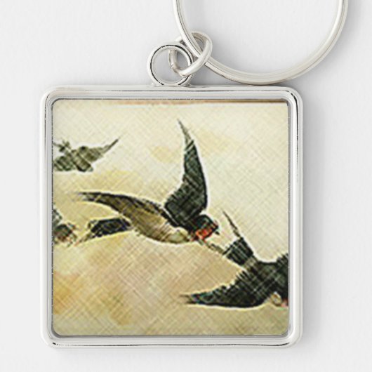 Vogels in vlucht sleutelhanger (Voorkant)