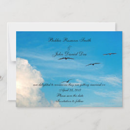 Vogels in vlucht Sparen de datum Magnetische Uitnodiging