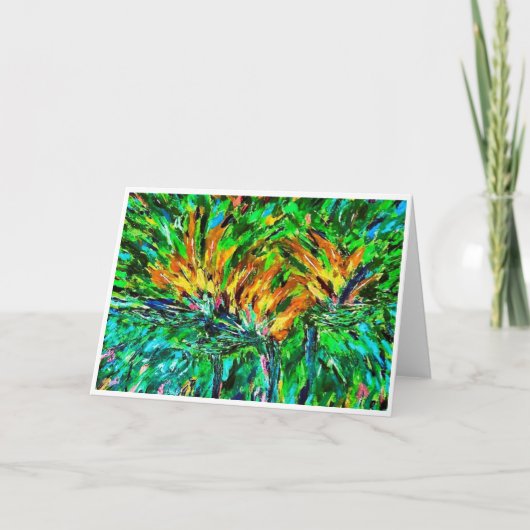 Vogels in vluchtnoot (Kaart)  Bedankkaart (Voorkant)