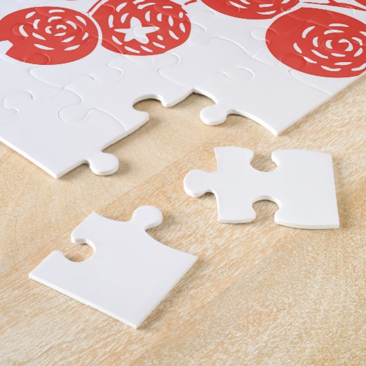 Vogels in weelderige fruittuin legpuzzel (Zijkant)