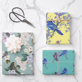 vogels inpakpapier vel