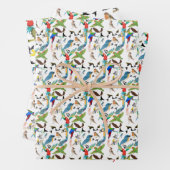 vogels inpakpapier vel (In situ)