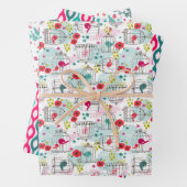 vogels inpakpapier vel (In situ)