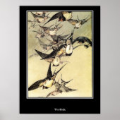 Vogels Japanse Vintage Poster (Voorkant)