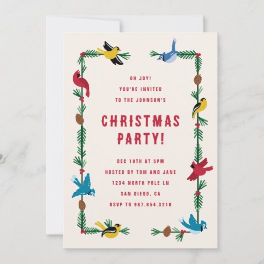  vogels kaart (Voorkant)