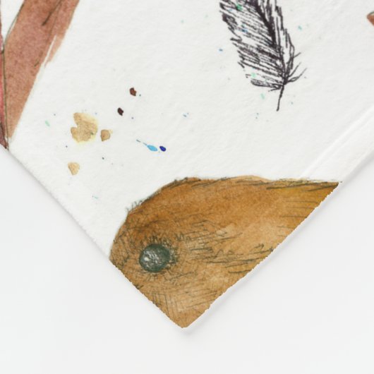 Vogels Kardinaal Blauwvogel Chickadee Fleece Deken (Hoek)