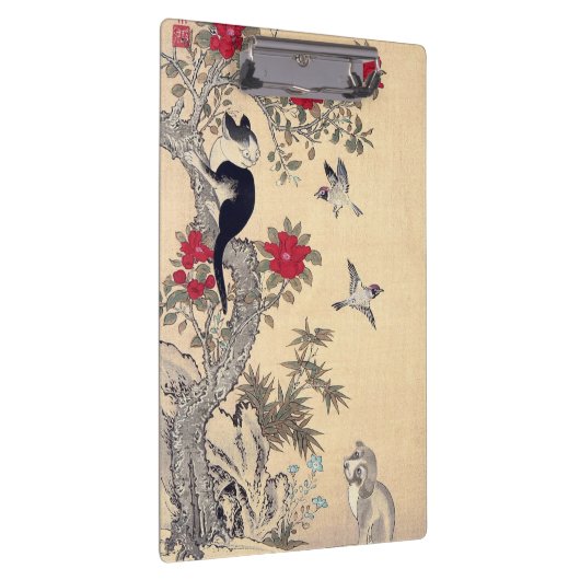 Vogels, kat en hond, Itō Jakuchüu Klembord (Rechts)