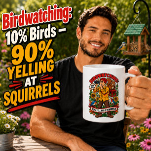 Vogels kijken 10% Vogels 90% Schreeuwen naar Eekho Koffiemok