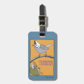 Vogels kijken  bagagelabel (Voorkant verticaal)