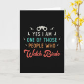 Vogels kijken naar die mensen die vogels kijken kaart (Gele Bloem)