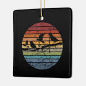 Vogels Kijken Retro Keramisch Ornament (Links)