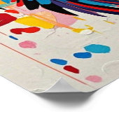 Vogels kleurrijke kunst abstracte dikke reus schat poster (Hoek)