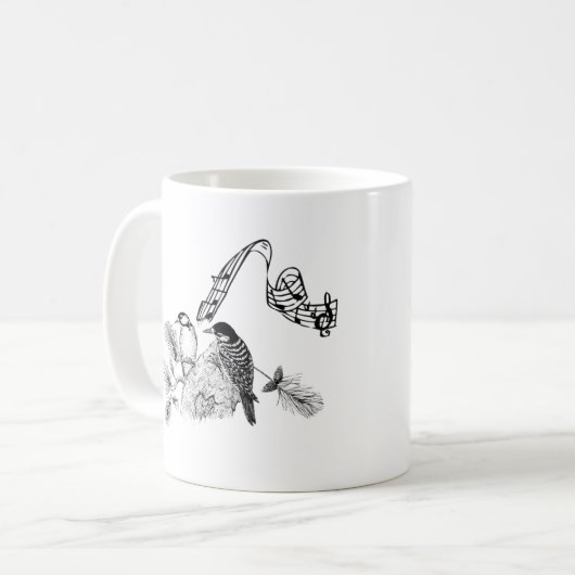  vogels koffiemok (Voorkant links)