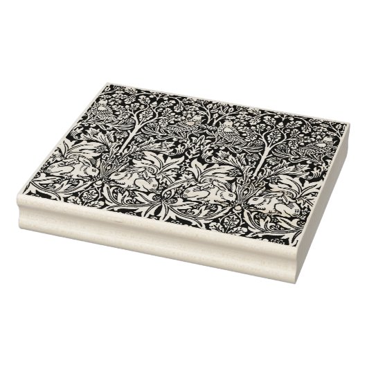 Vogels, Konijnen Bloemen - William Morris Rubberstempel (Stempel)