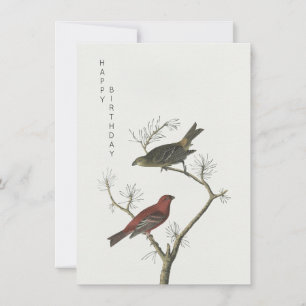  Vogels kunst Japans stijl happy birthday Kaart