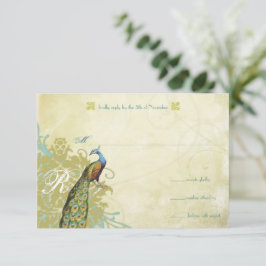  Vogels Lagoon Endive Aged Damask RSVP Kaartje