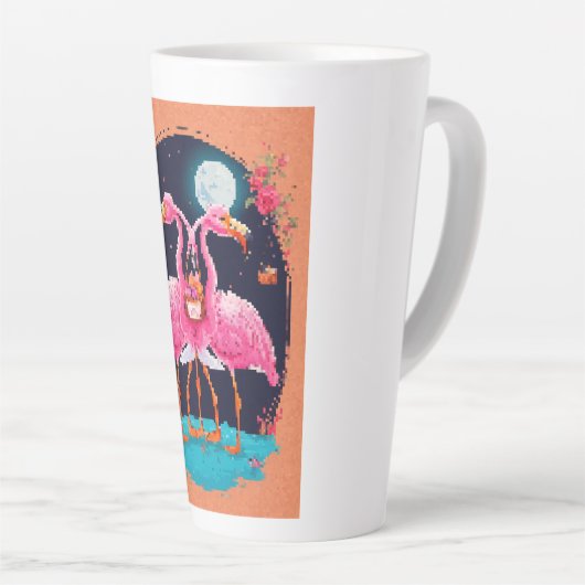 vogels latte mok (Rechterhoek)