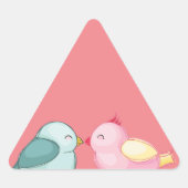 vogels, liefde-romance sticker (Voorkant)