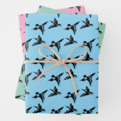 Vogels LoveBirds Design Wrapping Paper Sheets (In situ)