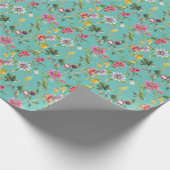 Vogels Lover en Flowers Summer Cadeaupapier (Hoek)