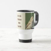 Vogels maken me een glimlachen thuis Natuur Reisbeker (Voorkant rechts)