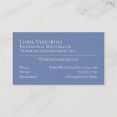 Vogels Matchmaker Modern Natuur Sjabloon buitenshu Visitekaartje (Achterkant)