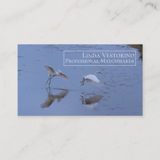 Vogels Matchmaker Modern Natuur Sjabloon buitenshu Visitekaartje (Voorkant)