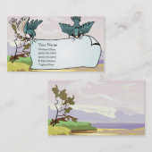 Vogels met banner visitekaartje (Voorkant / Achterkant)