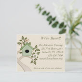 Vogels met bewegende aankondiging (Staand voorkant)