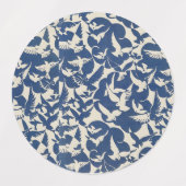 Vogels met blauwe en witte labels (Design 1)