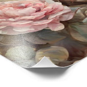 Vogels met bloemen foto afdruk (Hoek)