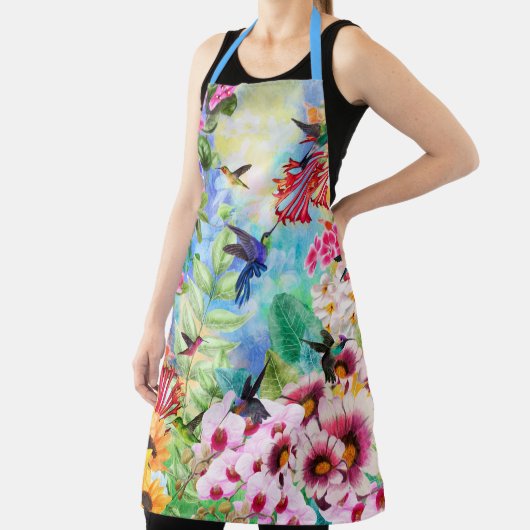 Vogels met bloemen schort (Insitu)
