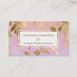 *~* Vogels met een gouden kunst-decopatroon Visitekaartje