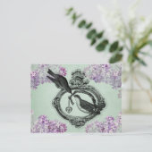 vogels met een hendeltje en cadeautjes briefkaart (Staand voorkant)