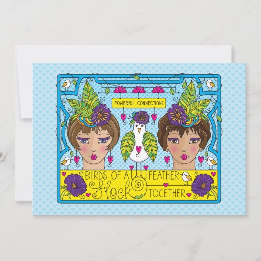 Vogels met een vetorecht van 7 x 5 inch (Voorkant)