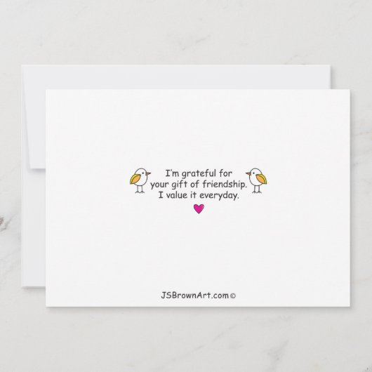 Vogels met een vetorecht van 7 x 5 inch (Achterkant)