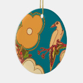 Vogels met een zweem van fantasie keramisch ornament (Rechts)